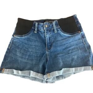 Maternity Judy Blue Jean Denim Shorts Baby's on the Way-Medium